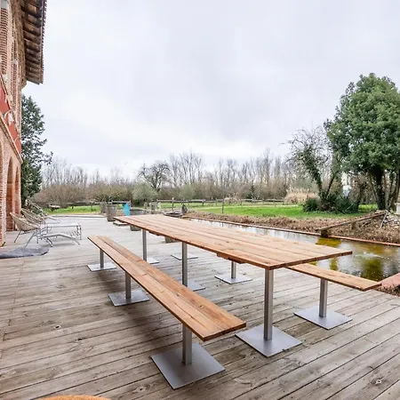 ヴィラ Chateau Fourclins Domaine Privatif 16 Personnes Parc & Bassin Naturel Proche Toulouse *