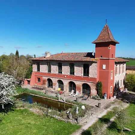 Villa Chateau Fourclins Domaine Privatif 16 Personnes Parc & Bassin Naturel Proche Toulouse